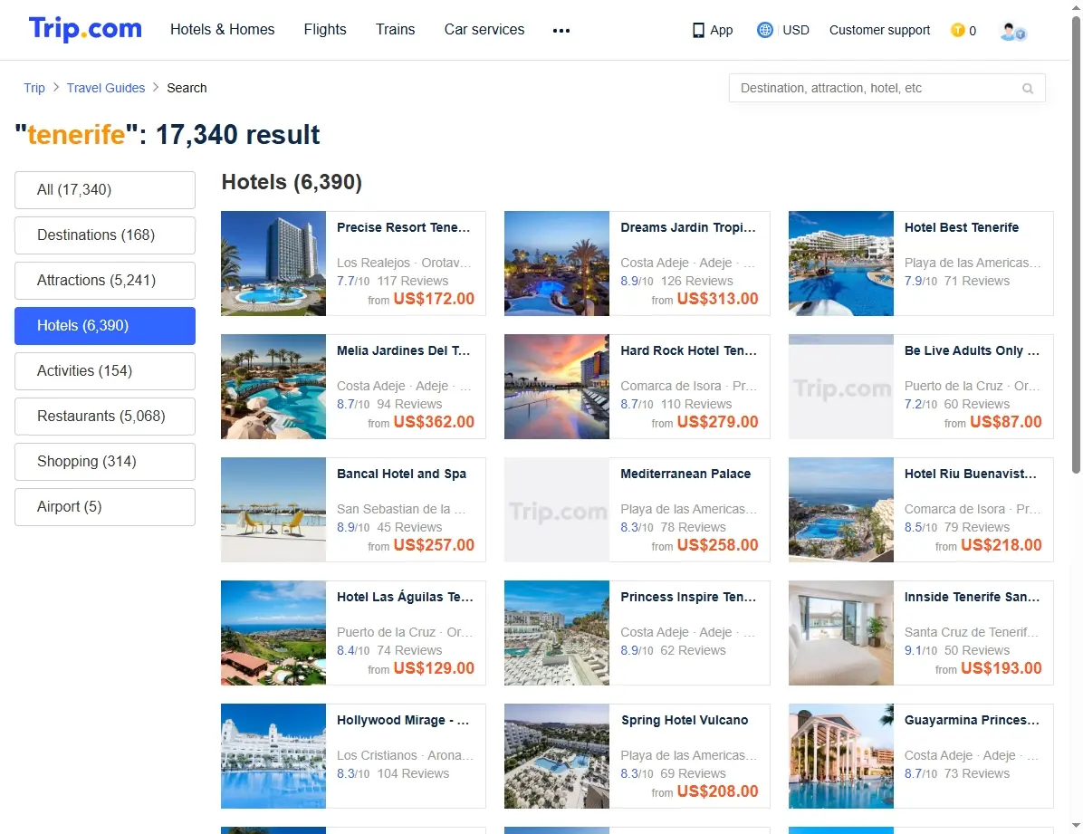 Ofertas de Hoteles en Tenerife