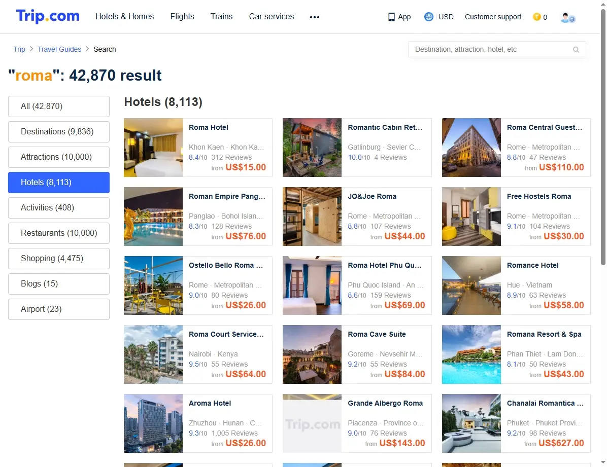 Ofertas de Hoteles en Roma