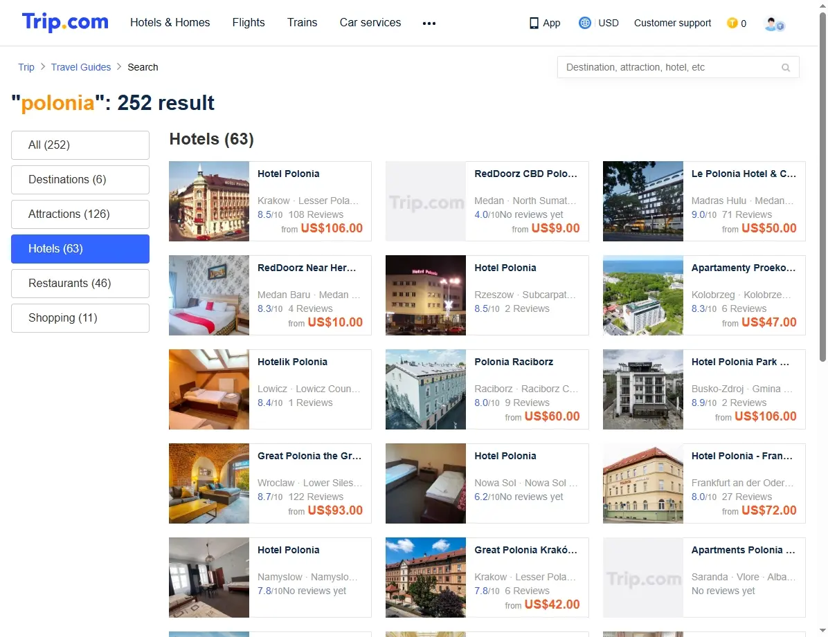 Ofertas de Hoteles en Polonia