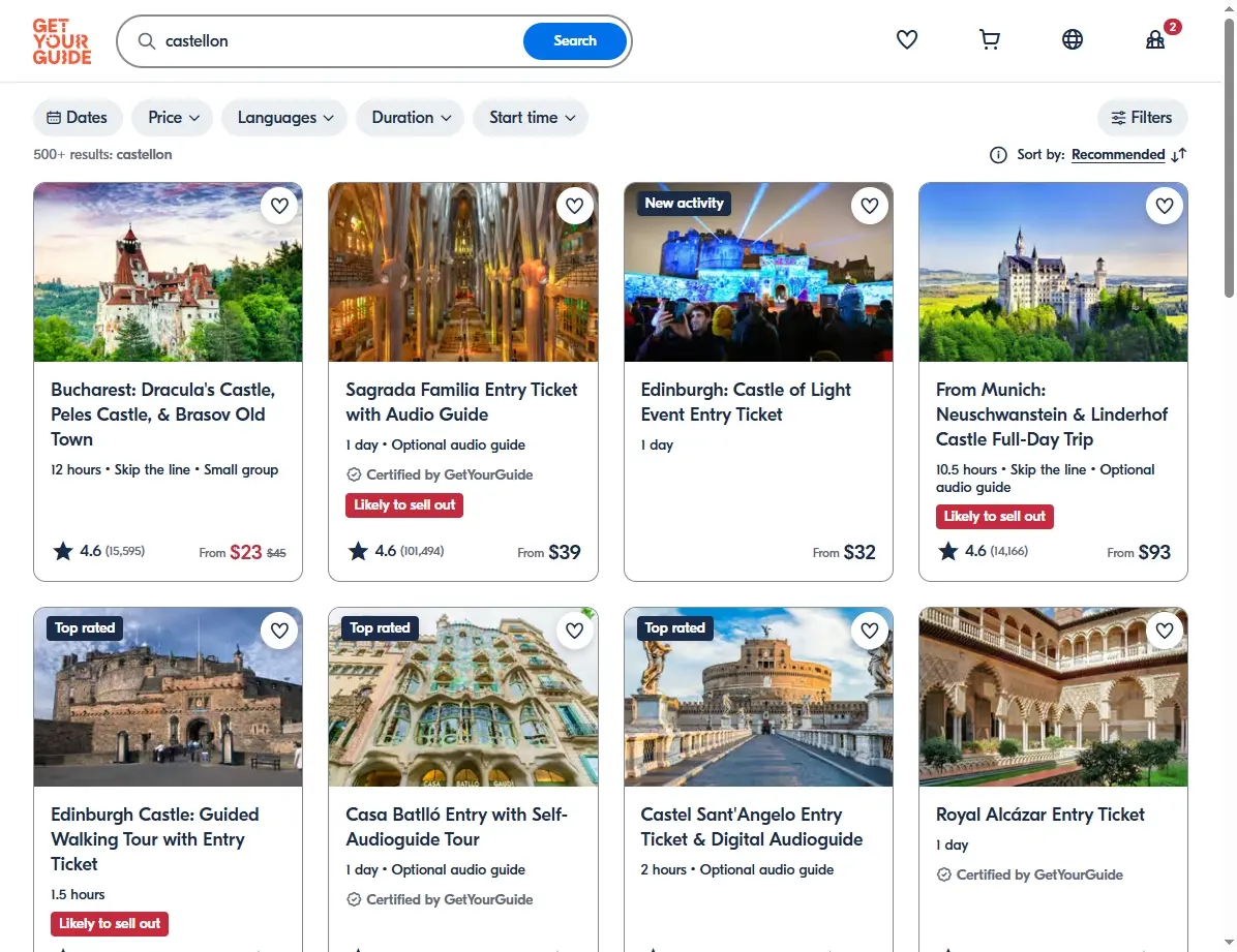 Actividades y tours en los destinos que puedes volar desde Castellón
