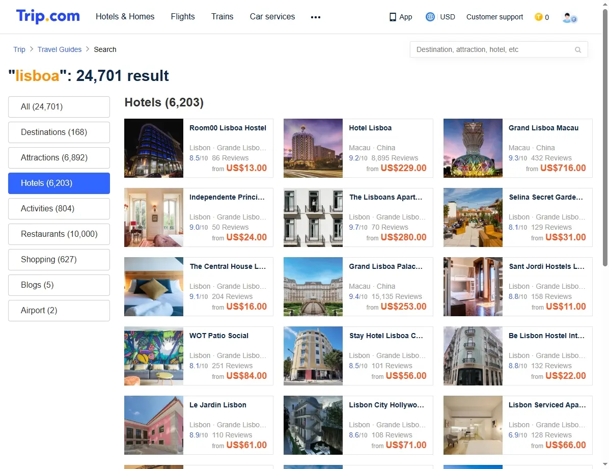 Ofertas de Hoteles en Lisboa