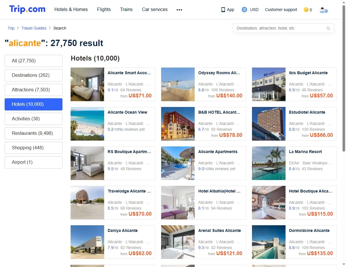 Ofertas de hoteles al mejor precio al llegar a tu destino