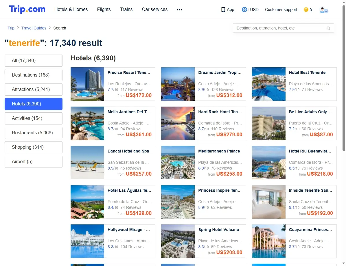 Ofertas de Hoteles en Tenerife Sur y Norte