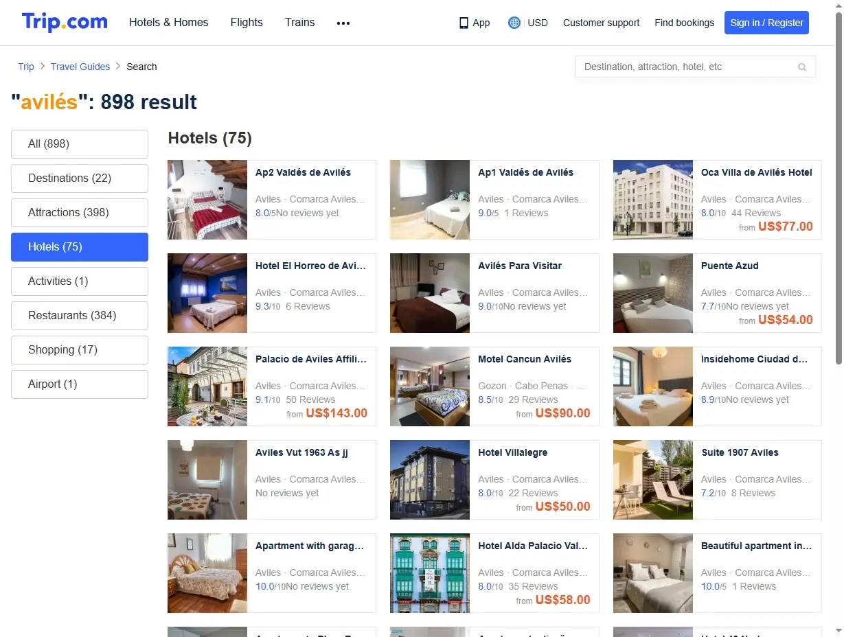 Ofertas de hoteles en Avilés