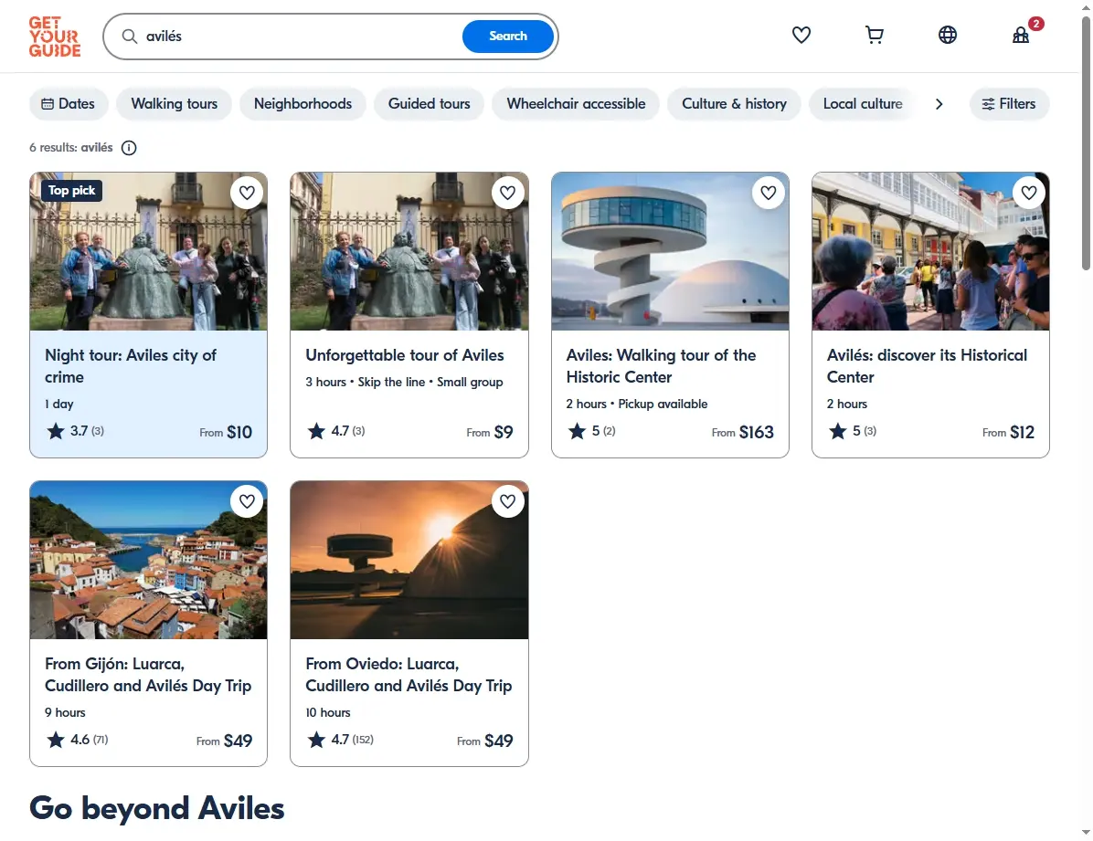 Tours y actividades en Avilés