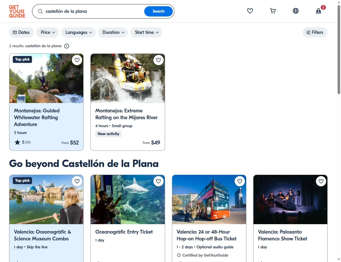 Actividades y Tours en Castellón de la Plana