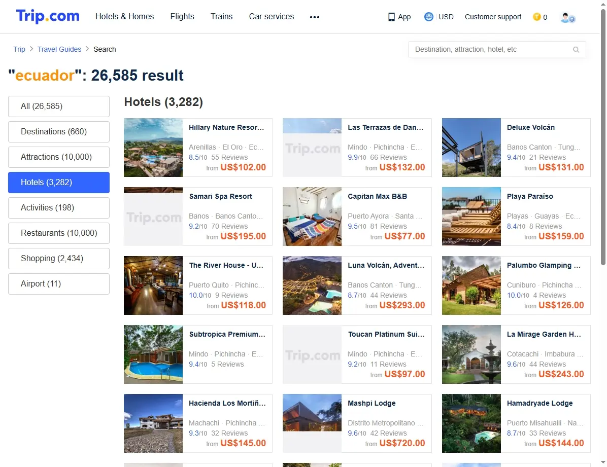 Ofertas de Hoteles en Ecuador