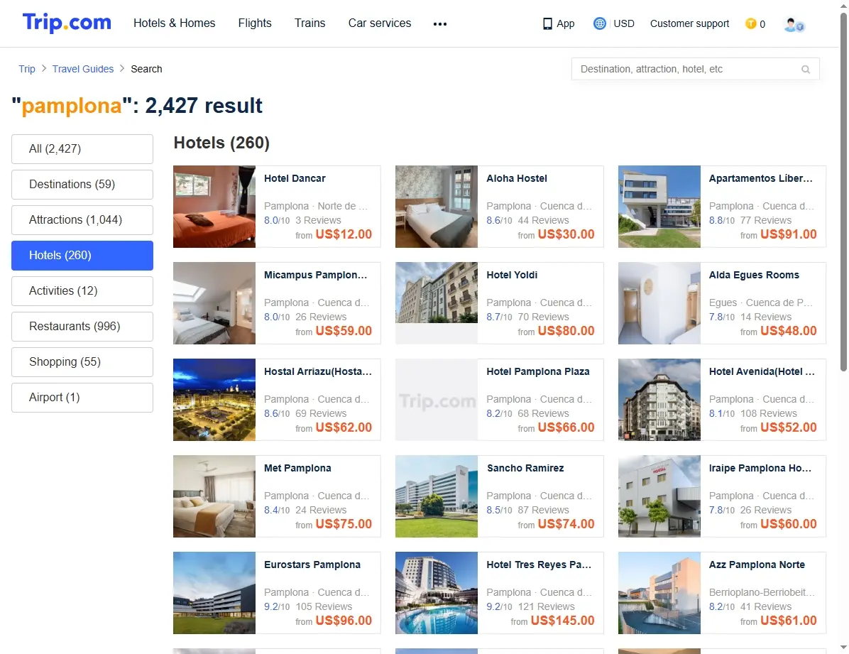 Ofertas de Hoteles en Pamplona, Navarra