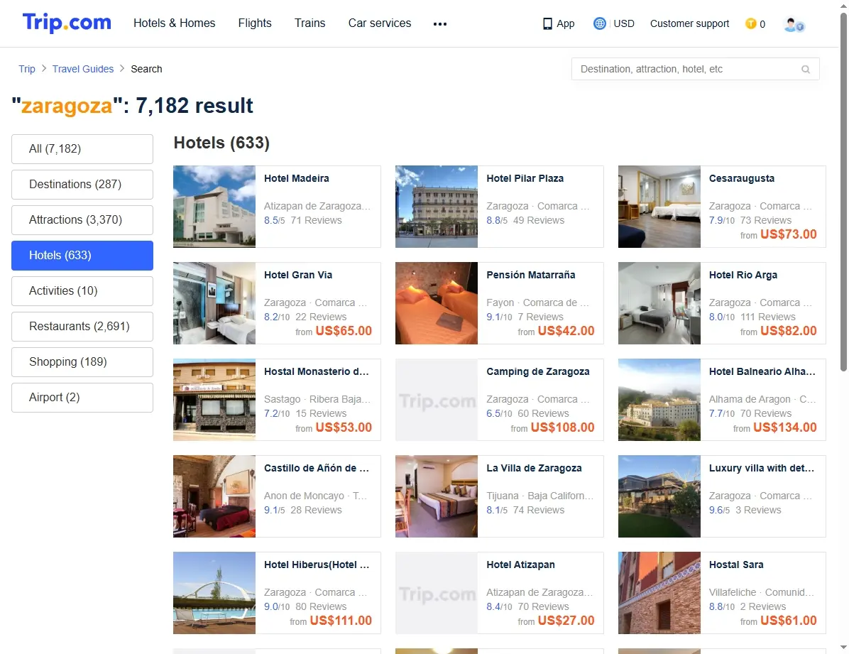 Ofertas de Hoteles en Zaragoza en Trip.com