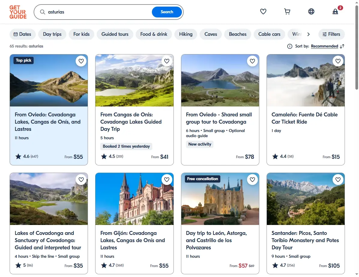 Actividades y tours disponibles en tu destino de vuelo desde Asturias