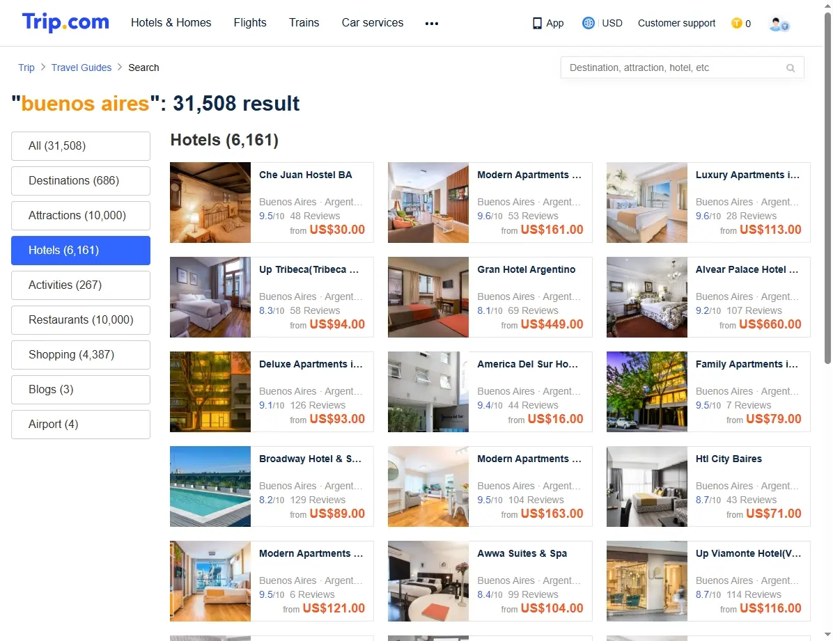 Ofertas de Hoteles en Buenos Aires