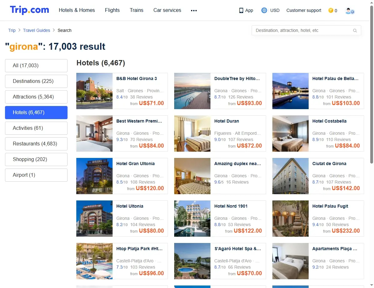 Ofertas de hoteles en tu destino de vuelo desde Girona