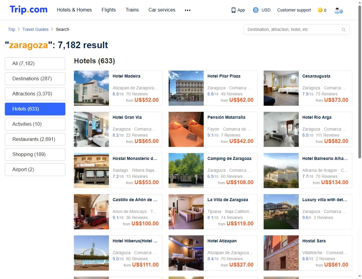 Ofertas de hoteles para tu destino de vuelo.