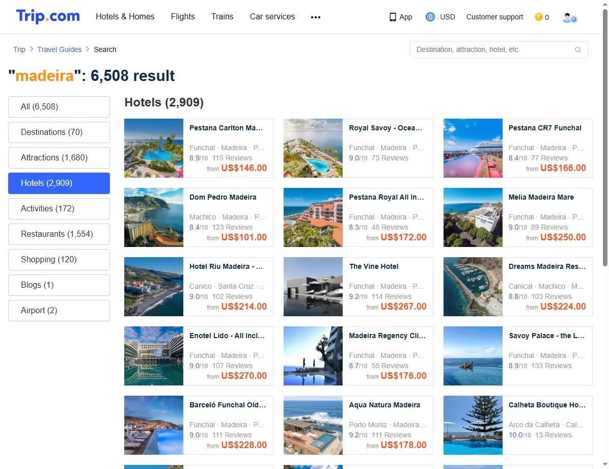 Ofertas de Hoteles en Madeira