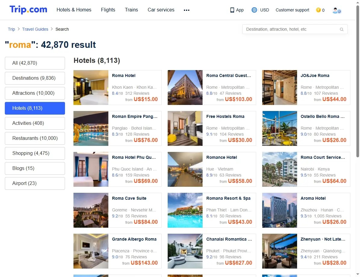 Ofertas de Hoteles en Roma