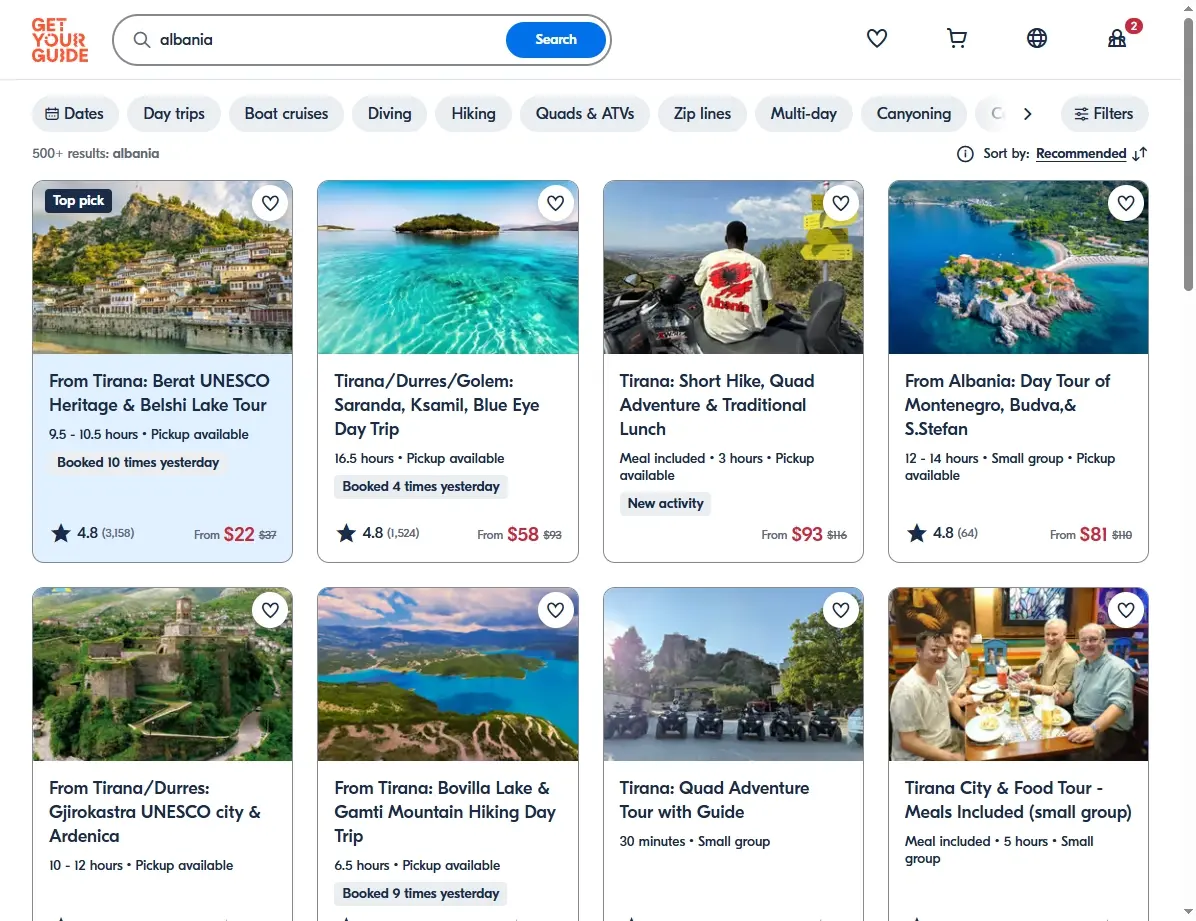 Tours y actividades en Albania, incluyendo Blue Eye y Gjirokastër