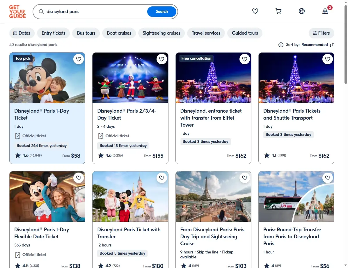 Actividades y Excursiones en Disneyland París