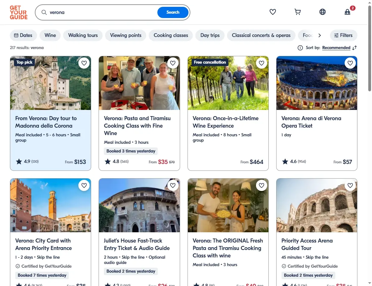 Actividades y Tours en Verona