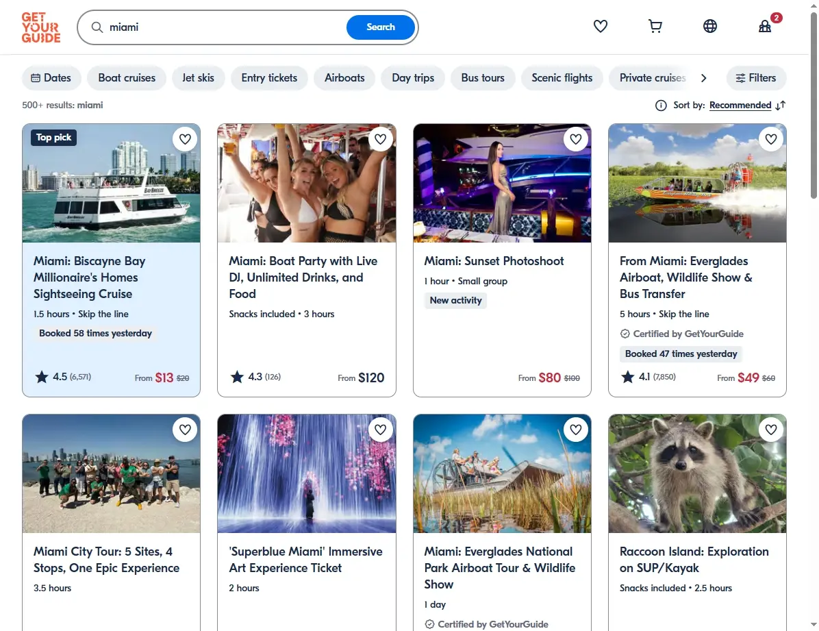 Actividades y Tours en Miami