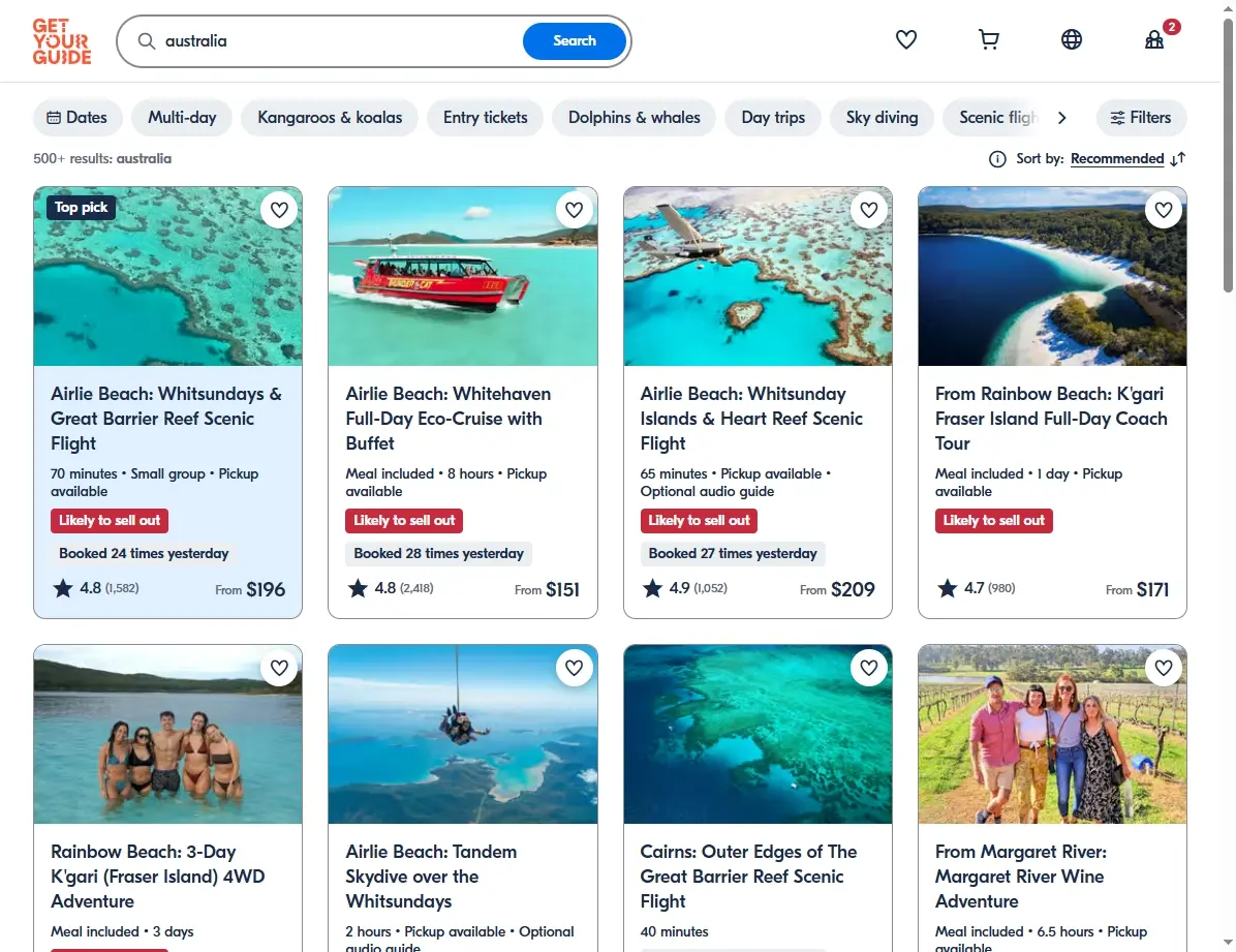Actividades y Tours en Australia
