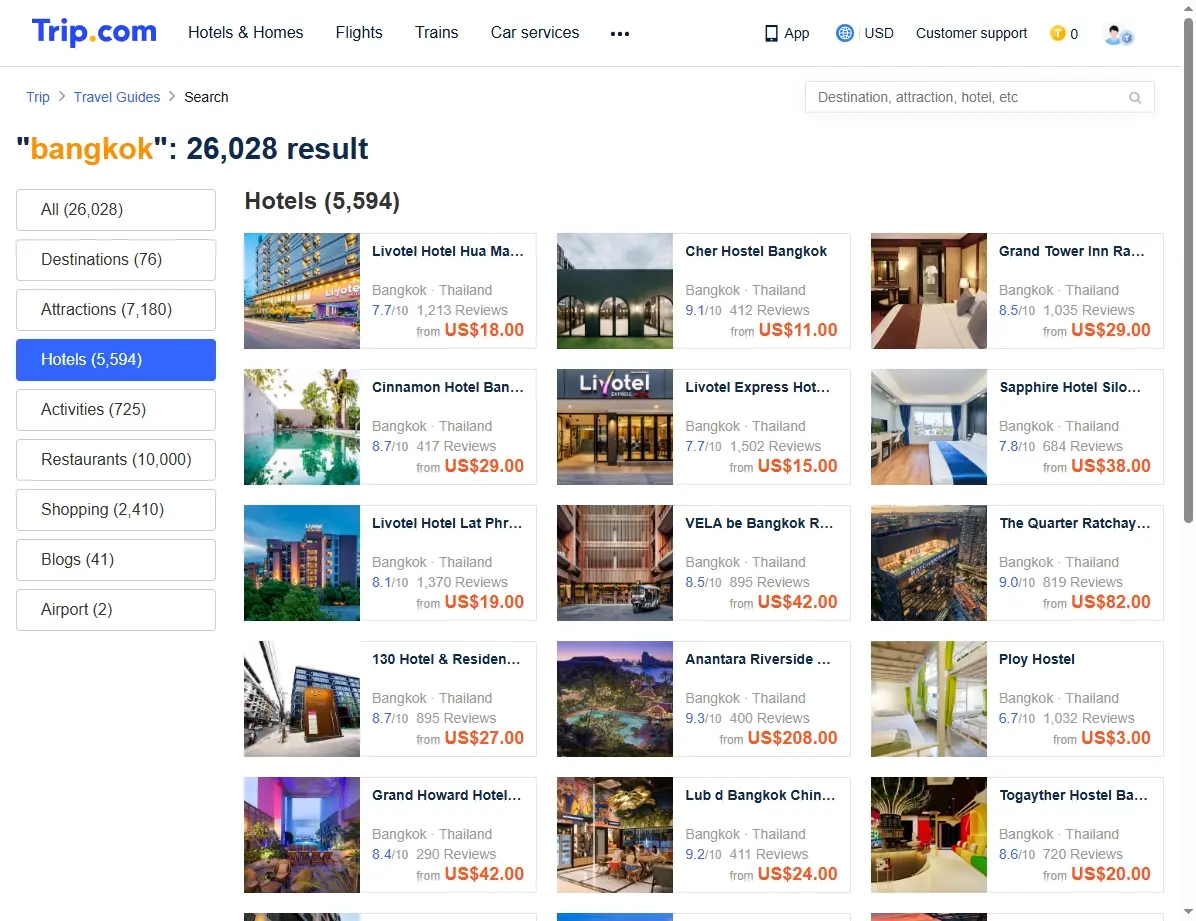 Ofertas de Hoteles en Bangkok