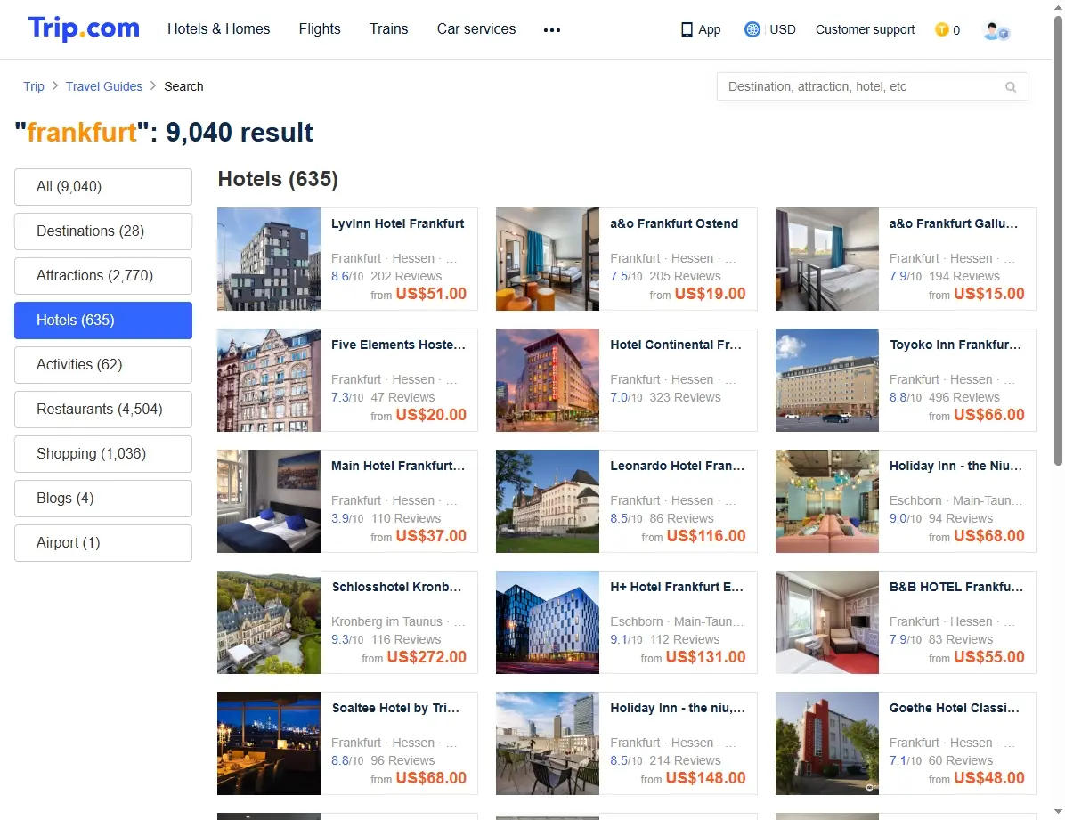Ofertas de Hoteles en Frankfurt