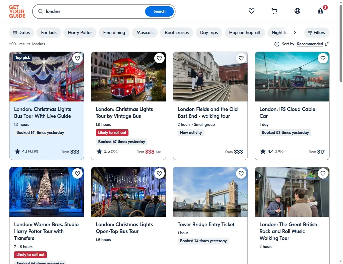 Tours y actividades en Londres