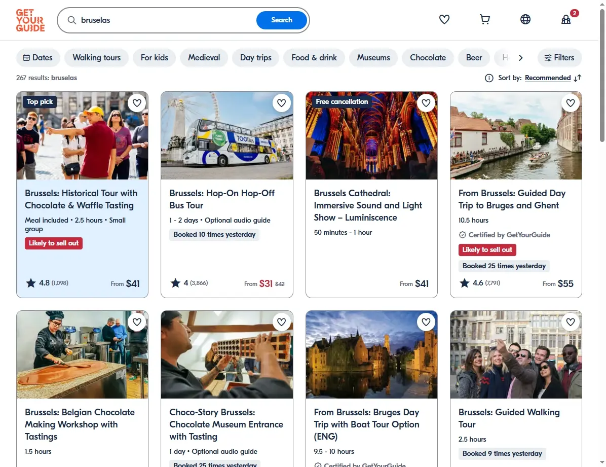 Actividades y tours en Bruselas listos para reservar