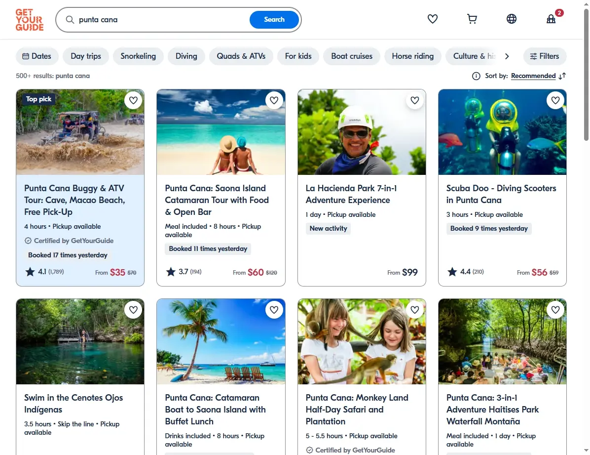 Actividades y Excursiones en Punta Cana