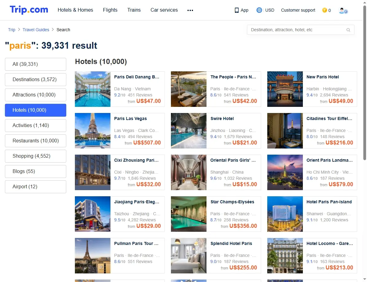 Ofertas de Hoteles en París disponibles al llegar.