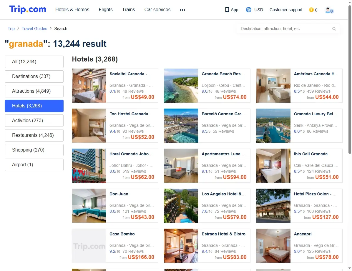 Ofertas de Hoteles en Granada