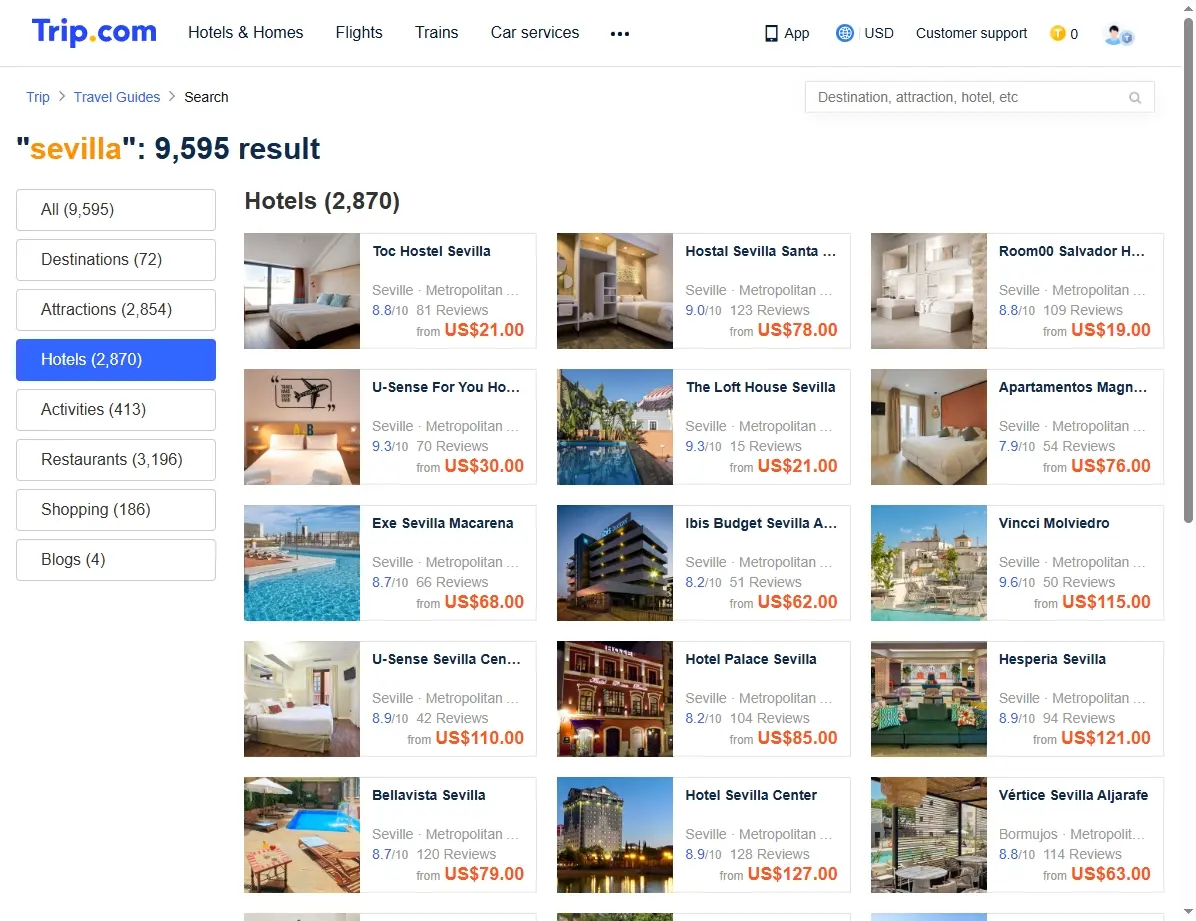 Ofertas de Hoteles en Sevilla
