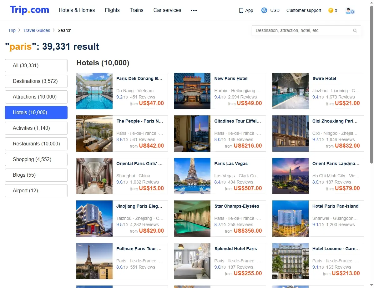 Ofertas de hoteles en París cerca de la Torre Eiffel