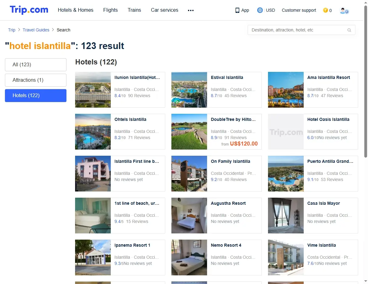 Ofertas de hoteles en Islantilla