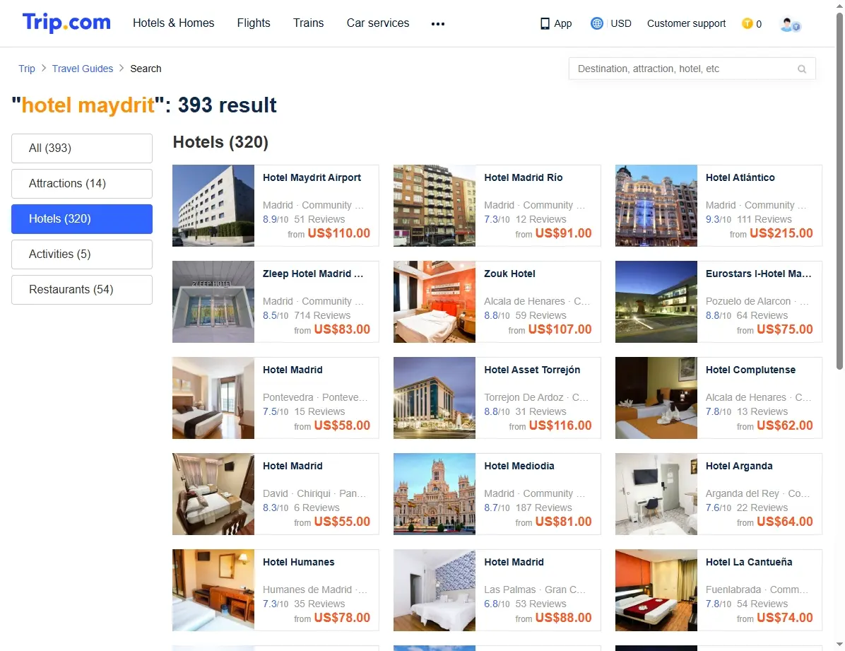 Ofertas especiales de hoteles en Madrid