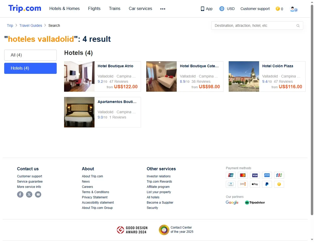 Ofertas especiales de hoteles en Valladolid