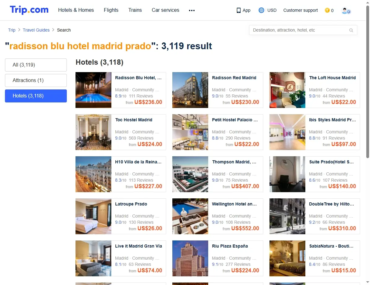 Descubre ofertas especiales en Radisson Blu Hotel Madrid Prado