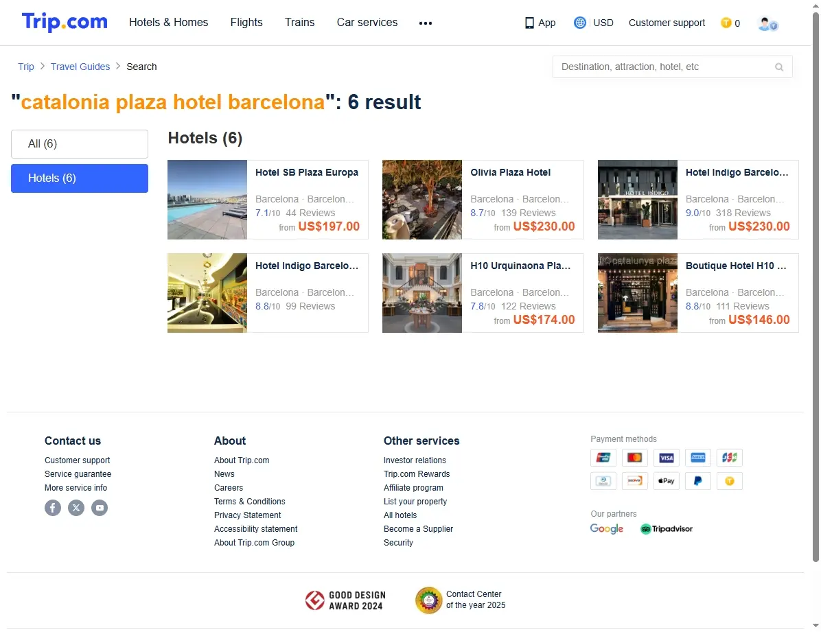 Ofertas especiales de hoteles para el Catalonia Plaza Hotel Barcelona