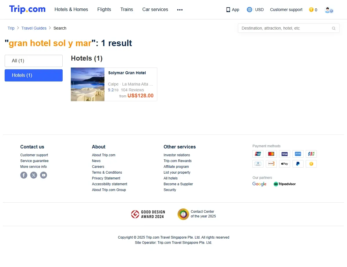 Ofertas de hotel en Gran Hotel Sol y Mar