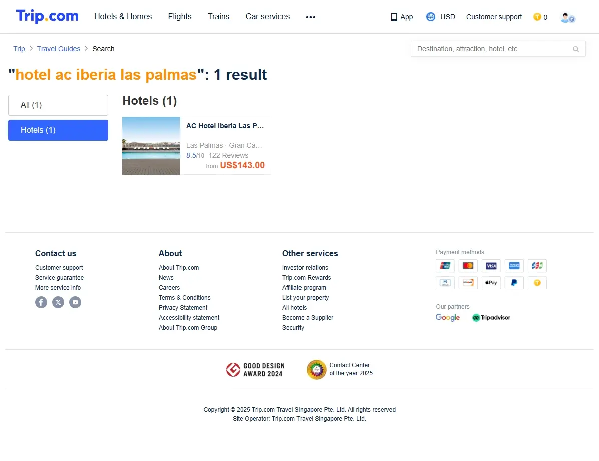 Ofertas de hoteles en Las Palmas