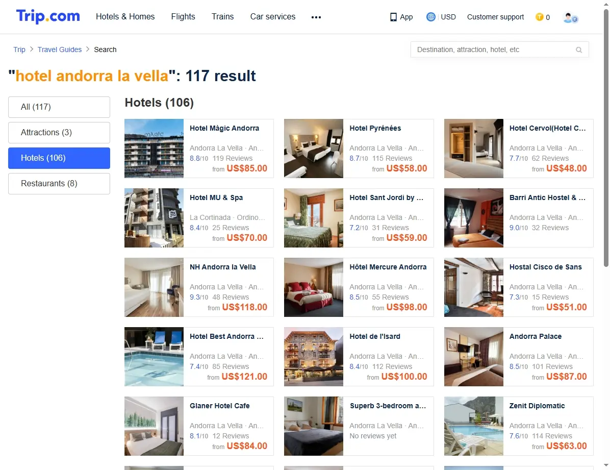 Ofertas de hoteles en Andorra La Vella