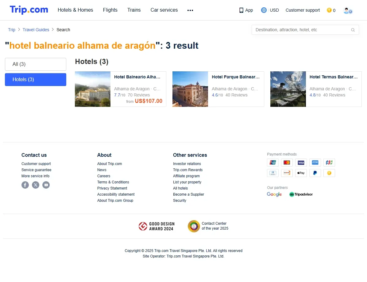 Ofertas Hotel Balneario Alhama de Aragón