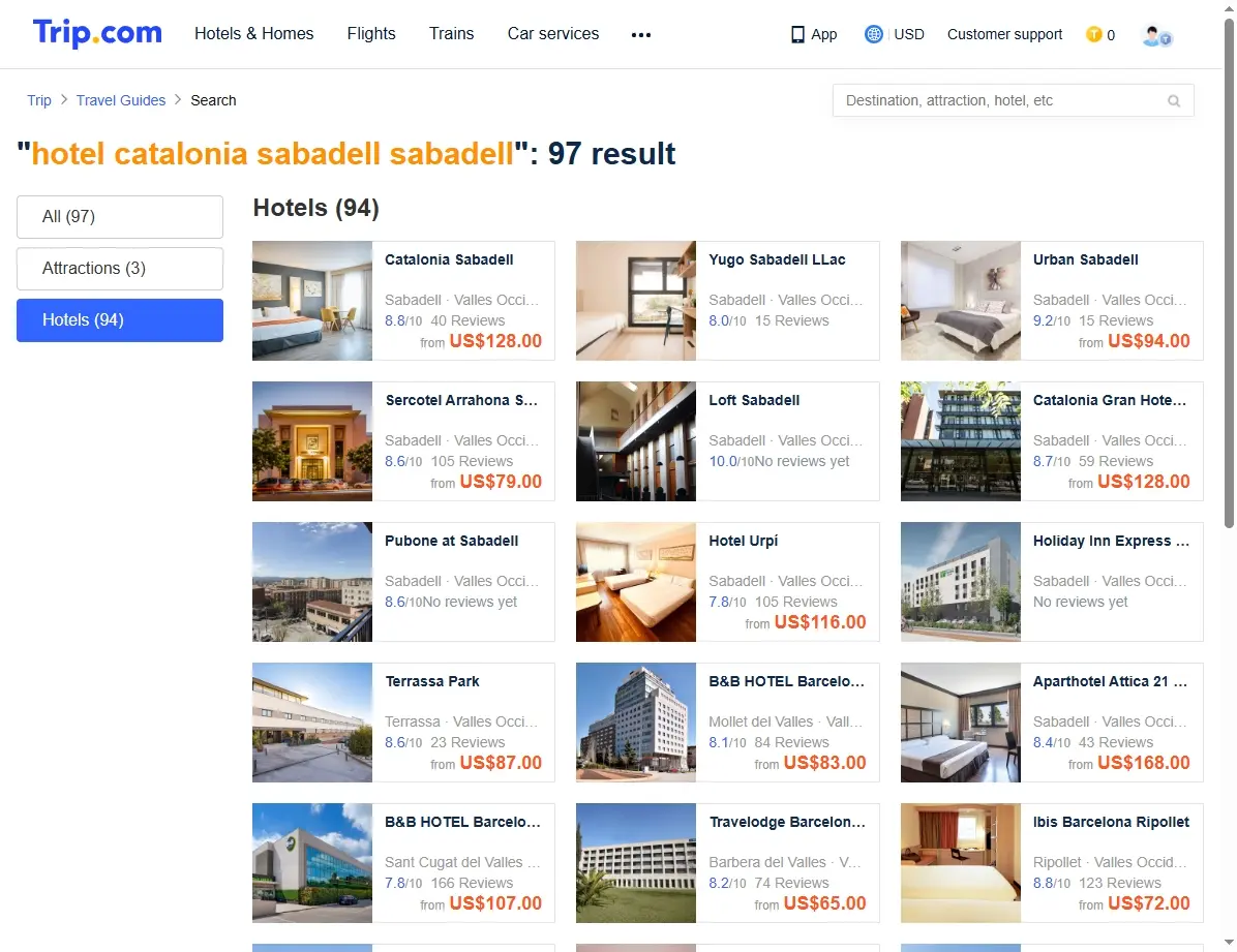 Ofertas especiales para el Hotel Catalonia Sabadell Sabadell en Trip.com