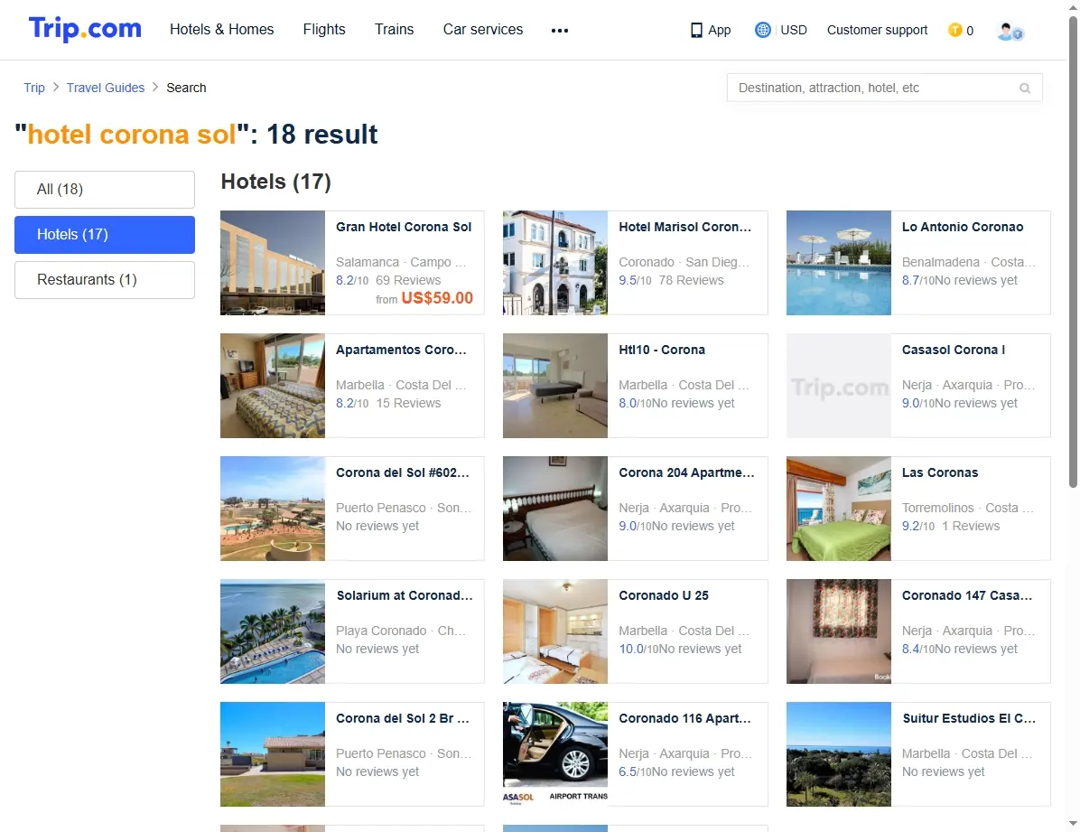 Ofertas especiales de hoteles para el Hotel Corona Sol