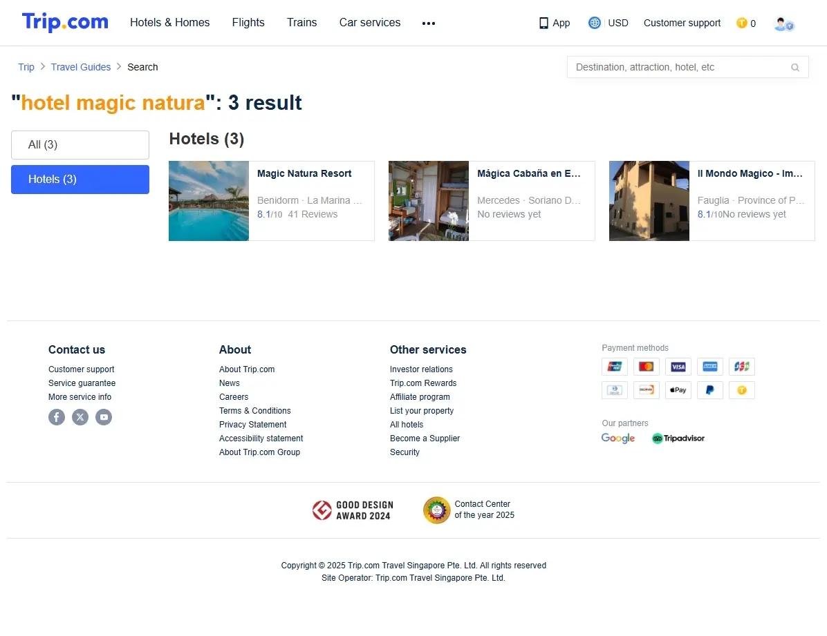 Ofertas de hoteles para el Magic Natura