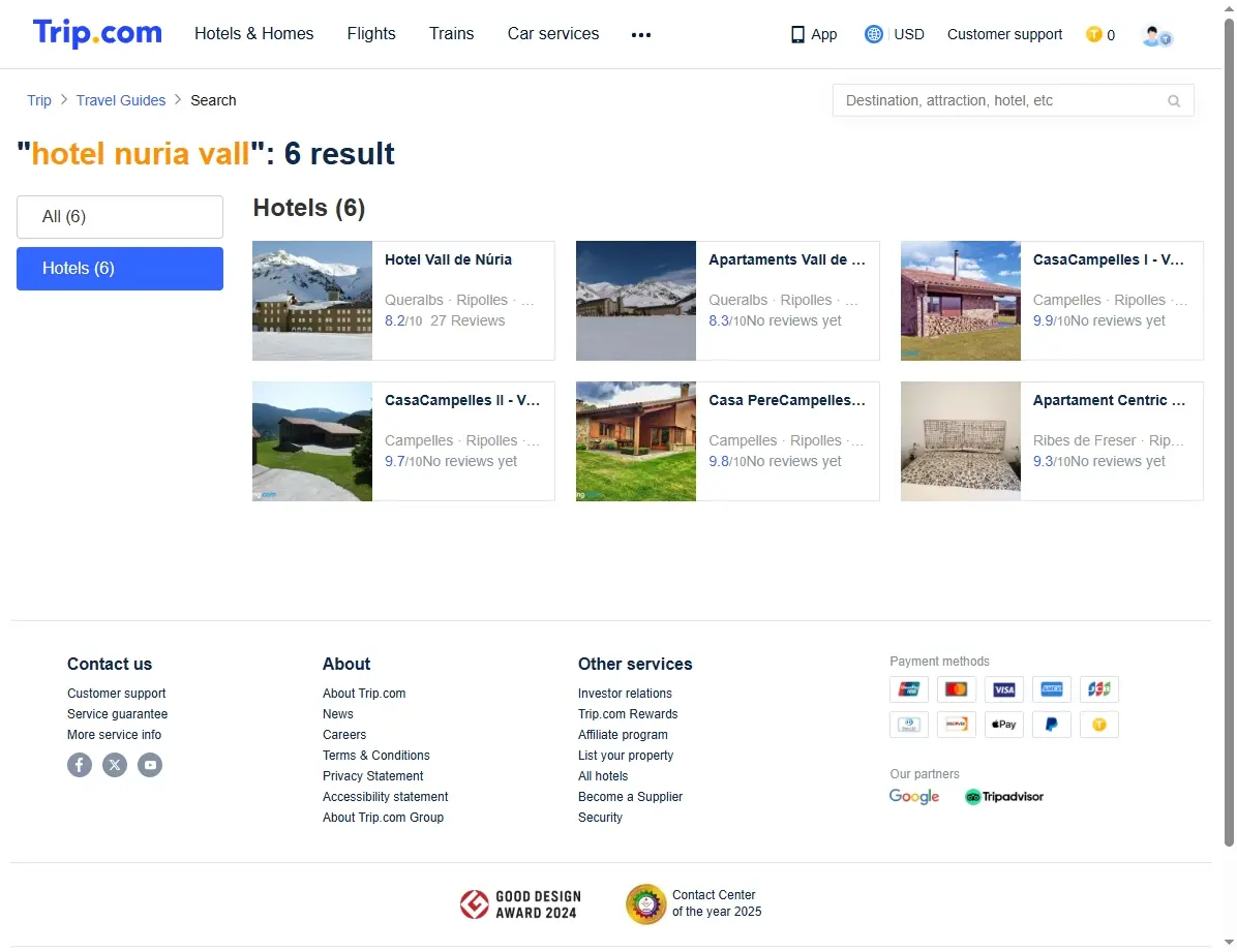 Ofertas especiales para reservar el Hotel Nuria Vall
