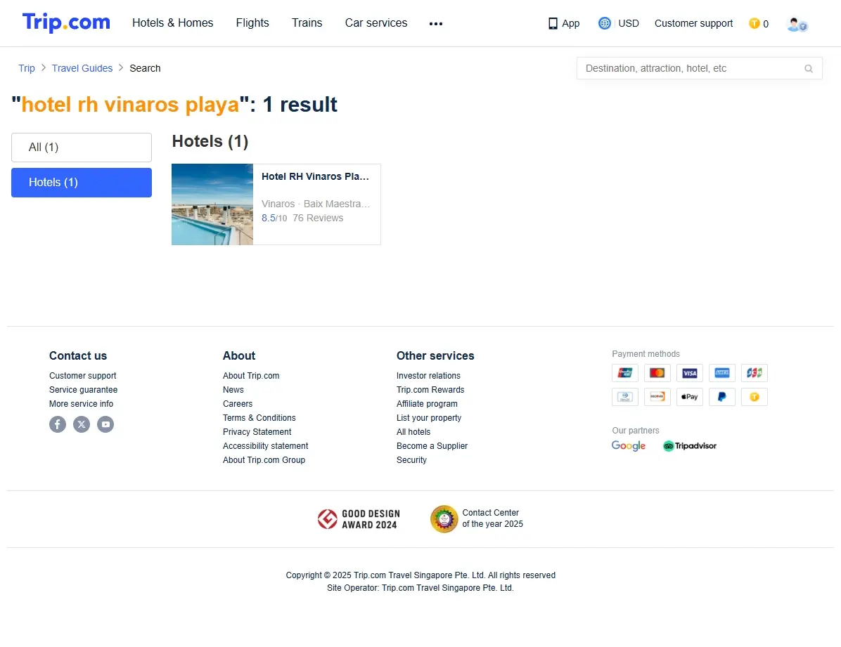 Ofertas especiales de Hotel RH Vinaròs Playa