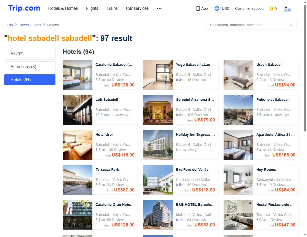 Ofertas especiales de hoteles en Sabadell.