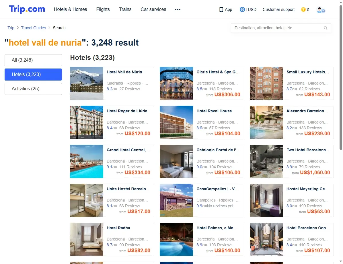 Ofertas de reserva para el Hotel Vall de Núria