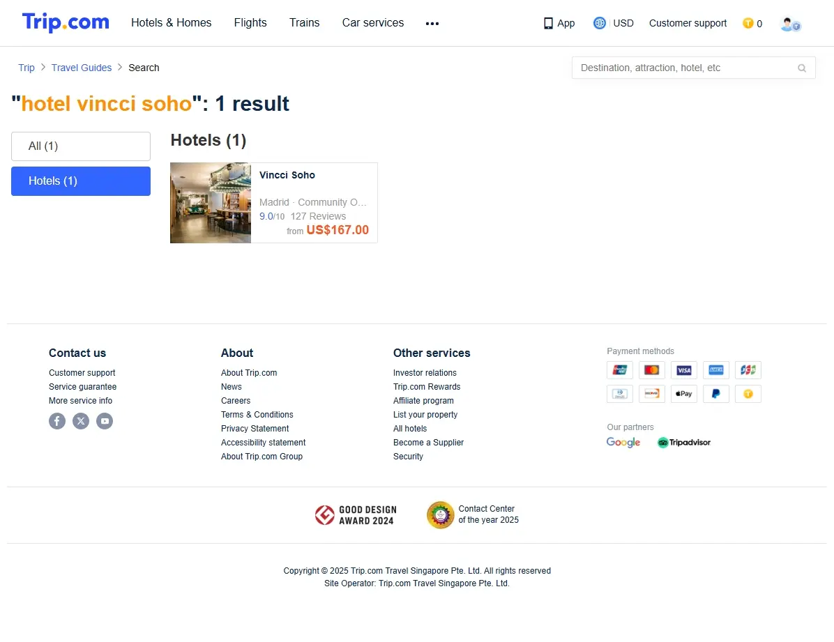 Ofertas especiales de hoteles Vincci Soho